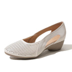 Damen Sling-Pumps mit atmungsaktivem Lochmuster
