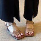 Damen Sandalen mit geflochtenem Design und komfortablem Blockabsatz R&B