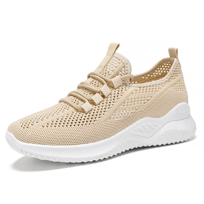 Damen Sportliche Mesh-Laufschuhe mit atmungsaktivem Design und flexiblem Schnürsystem R&B