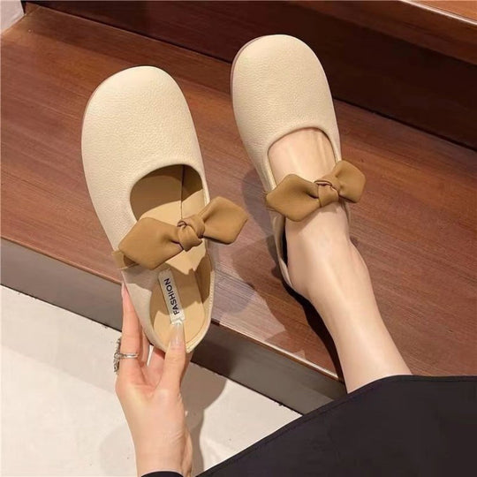 Damen Ballerinas mit romantischem Schleifen-Detail und weichem Leder R&B