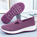 Damen Atmungsaktive Slip-On Freizeitschuhe mit elastischem Einschlupf und dämpfender Sohle R&B