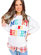 Damen Gemütlicher Sweatshirt mit fröhlicher Schriftzuggestaltung R&B