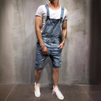 Herren Denim-Latzhose im modernen Used-Look