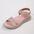 Damen Freizeitsandalen mit geflochtenem Riemen und rutschfester Sohle R&B