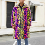 Herren Fleece Mantel R&B
