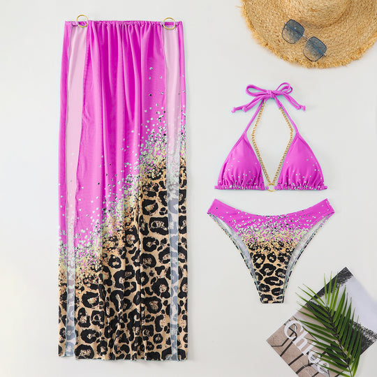 Damen Bikini-Set mit extravagantem Wickelrock und elegantem Schnitt R&B