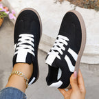 Damen Sportliche Sneaker mit klassischer Schnürung und rutschfester Sohle R&B