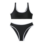 Damen Bikini-Set mit sportlichem Schnitt und kontrastierenden Akzenten R&B