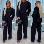 Damen Elegantes und lässiges Lounge-Set mit weitem Schnitt R&B
