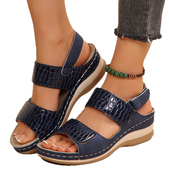 Damen Komfortable Riemensandalen mit anatomischem Fußbett R&B