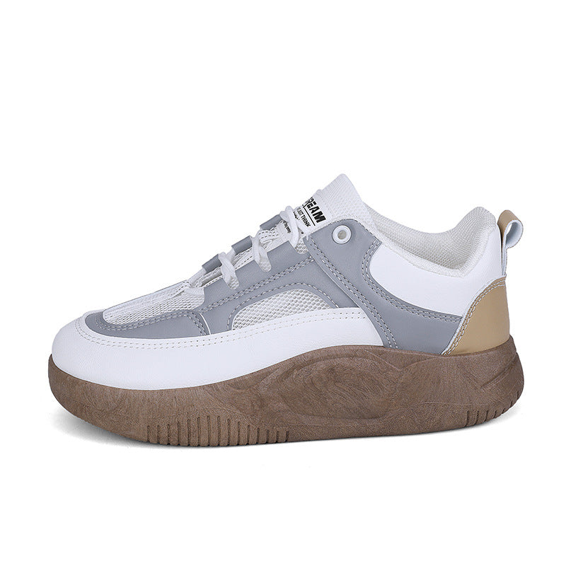 Damen Sportliche Retro Sneakers mit atmungsaktiven Einsatz und rutschfester Sohle R&B