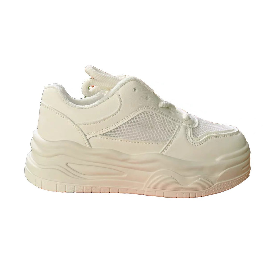 Damen Trendige Plateau-Sneaker mit atmungsaktivem Obermaterial R&B
