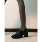 Damen elegante Plateau-Pumps mit dekorativem Schleifenakzent R&B