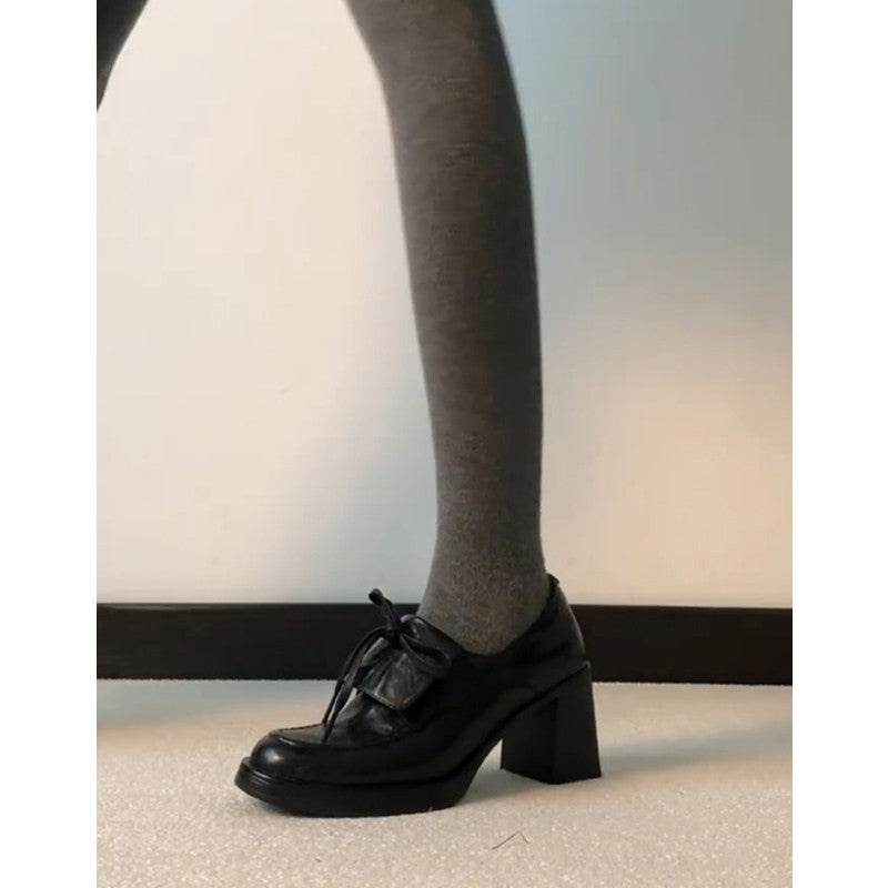 Damen elegante Plateau-Pumps mit dekorativem Schleifenakzent R&B