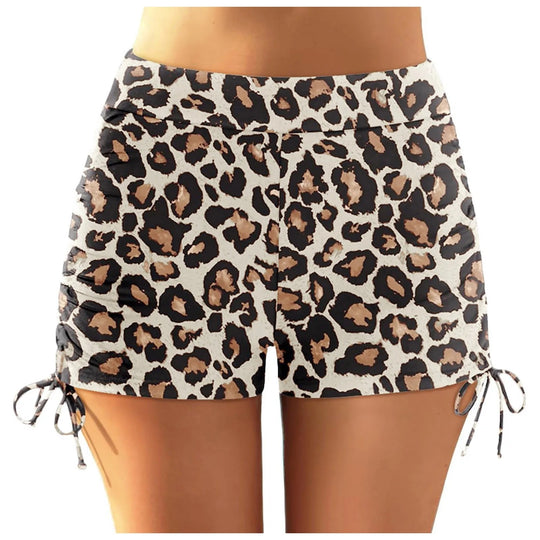 Damen sportliche Badeshorts mit verstellbarem Bund R&B