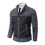 Herren gesteppte Freizeitjacke mit hochschließendem Kragen und praktischen Taschen R&B