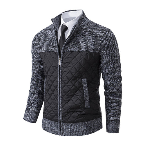 Herren gesteppte Freizeitjacke mit hochschließendem Kragen und praktischen Taschen R&B
