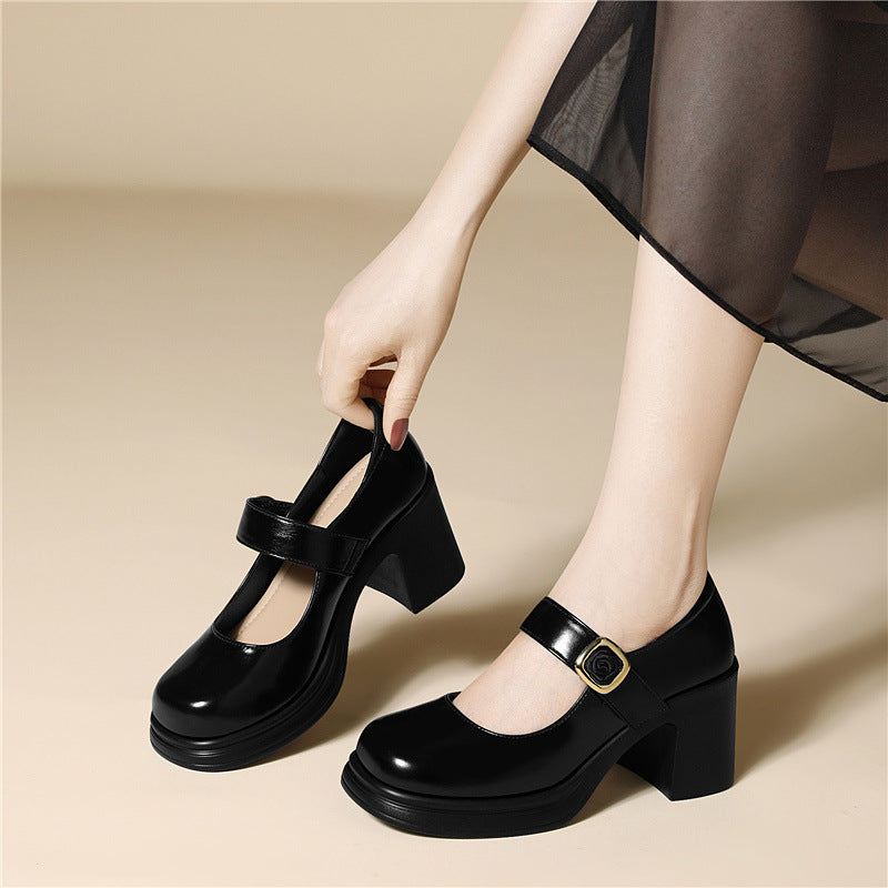 Damen Elegante und modische Ballerinas mit verstellbarem Riemen R&B