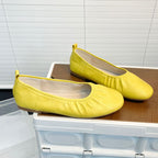 Damen Ballerinas aus feinem Leder mit elastischem Riemen R&B