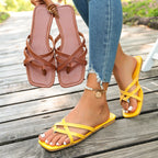 Damen Sandalen mit gekreuzten Riemen R&B