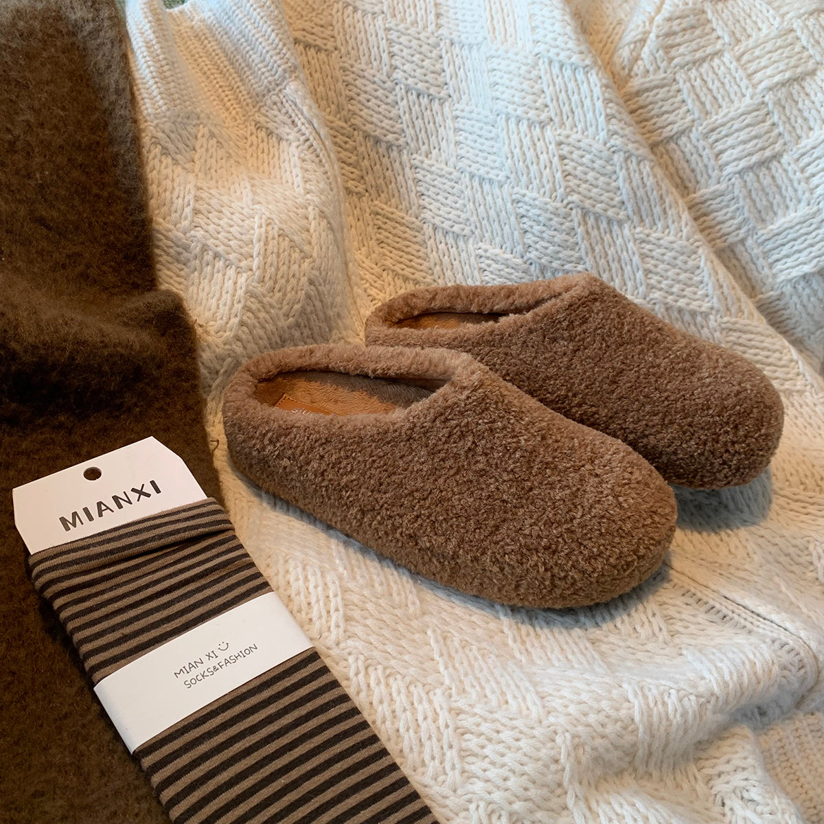 Damen Kuschelige Hausschuhe mit weichem Innenfutter und Komfortsohle R&B