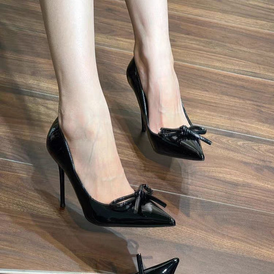 Damen elegante High Heels mit Schleifenakzent R&B