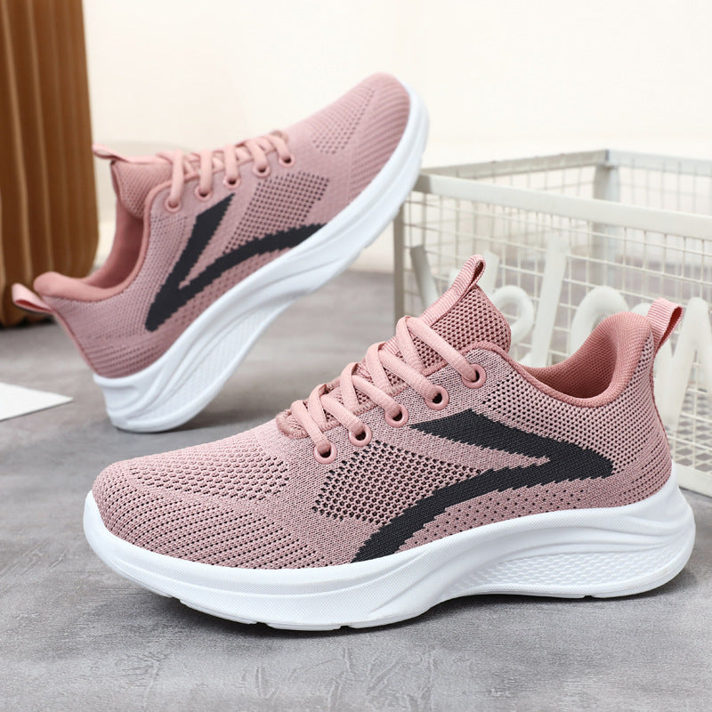 Damen Atmungsaktive Freizeitschuhe mit elastischem Obermaterial und stoßdämpfender Sohle R&B