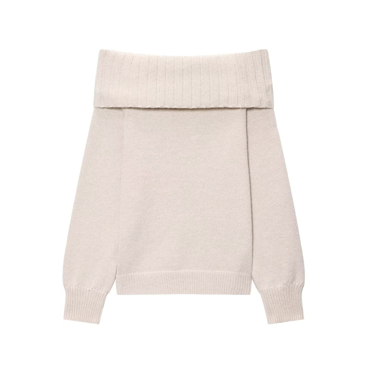 Damen Elegante Strickpullover mit überschnittenen Schultern R&B