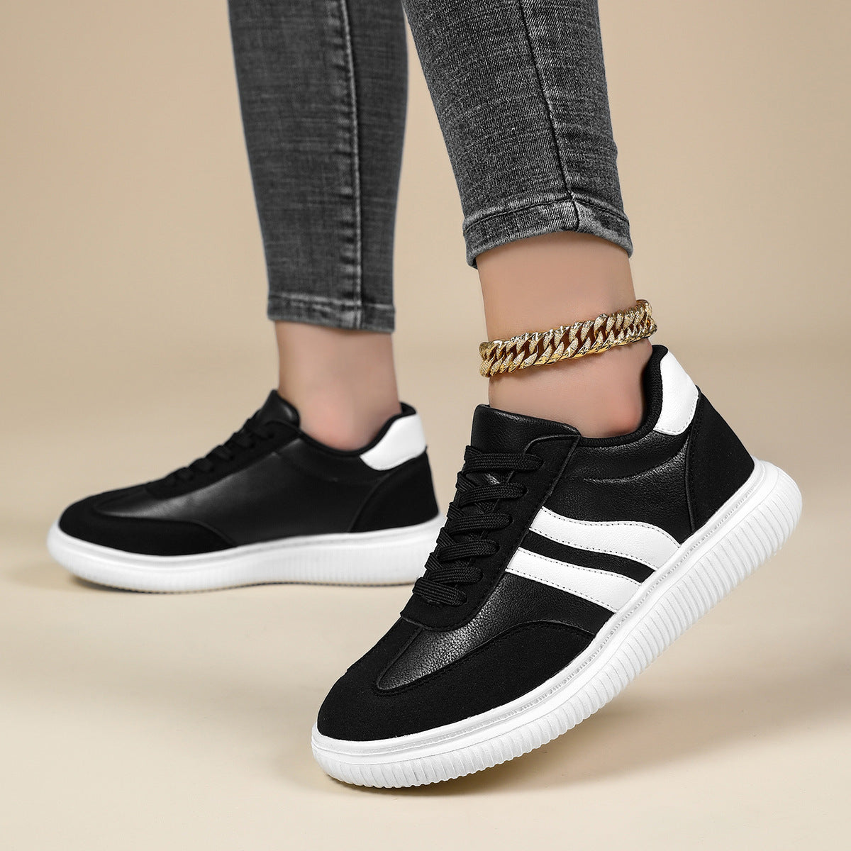 Damen Freizeit-Sneaker mit atmungsaktivem Obermaterial und rutschfester Sohle