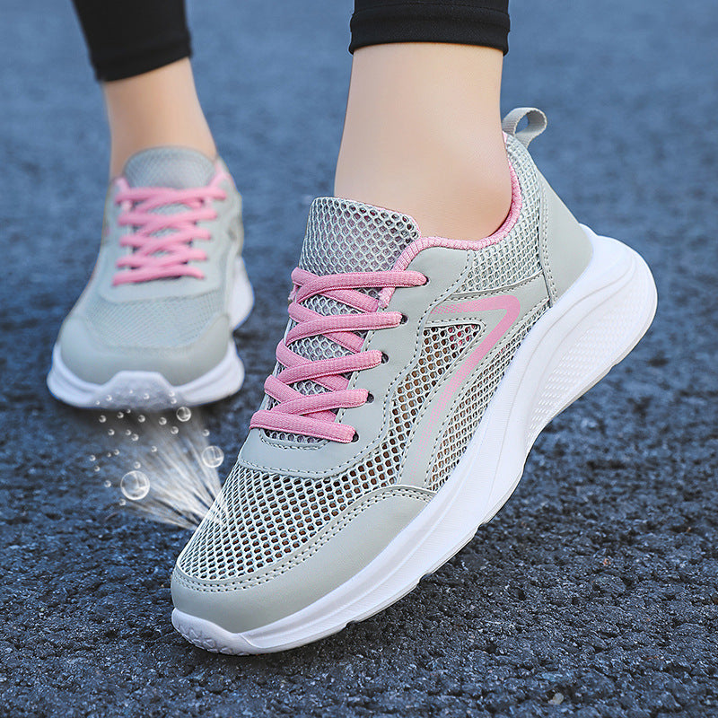 Damen Lauf- und Freizeitschuhe mit atmungsaktivem Mesh-Obermaterial und dämpfender Sohle R&B