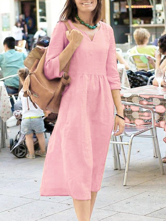 Damen Leichte Sommerkleid R&B