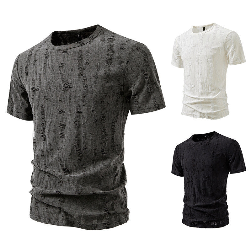 Herren T-Shirt mit strukturiertem Vintage-Design