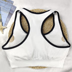 Damen Sport-Bustier mit atmungsaktivem MischgewR&Be und stützenden Cups R&B