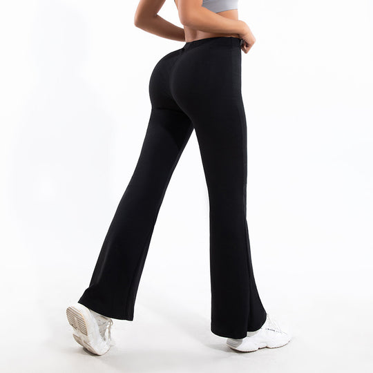 Damen Flared Leggings mit hohem Bund und elastischem Tragekomfort R&B