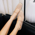 Damen Glitzernde Ballerinas mit verstellbarem Riemen und funkelnden Akzenten R&B