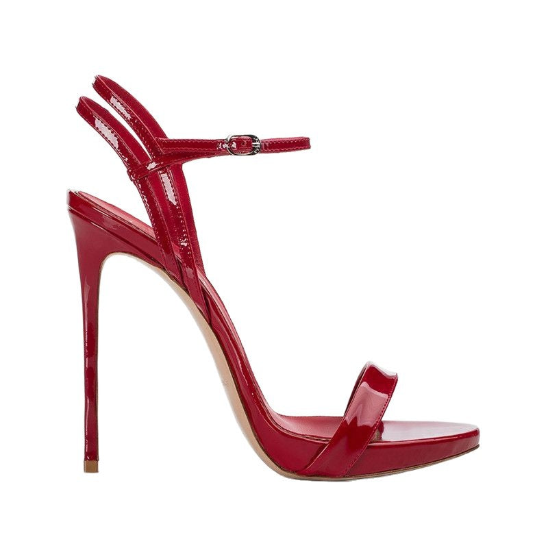 Damen elegante High Heel Sandalen mit verstellbarem Riemendesign R&B