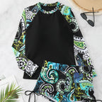 Damen Rashguard mit kurzen Badeshorts R&B