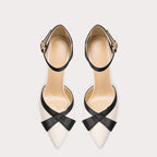 Damen elegante Slingback-Pumps mit zierlichem Schleifendetail R&B