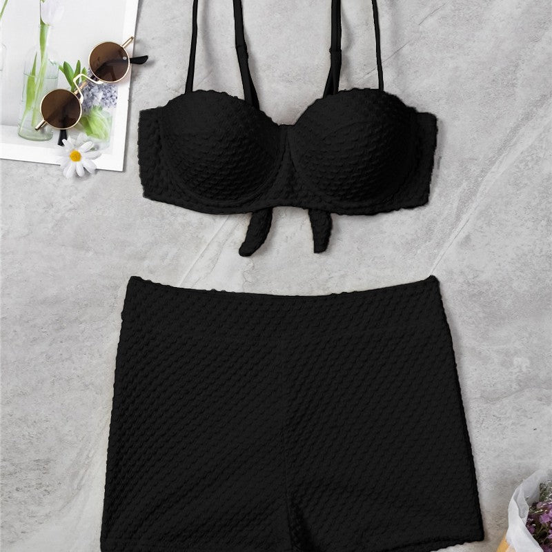 Damen Hoch tailliertes Bikini-Set mit gepolstertem Oberteil R&B