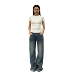 Damen Weit geschnittene Jeans mit entspannter Passform