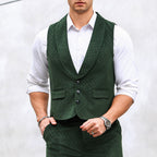 Herren elegante Weste mit strukturiertem Design und modernen Details
