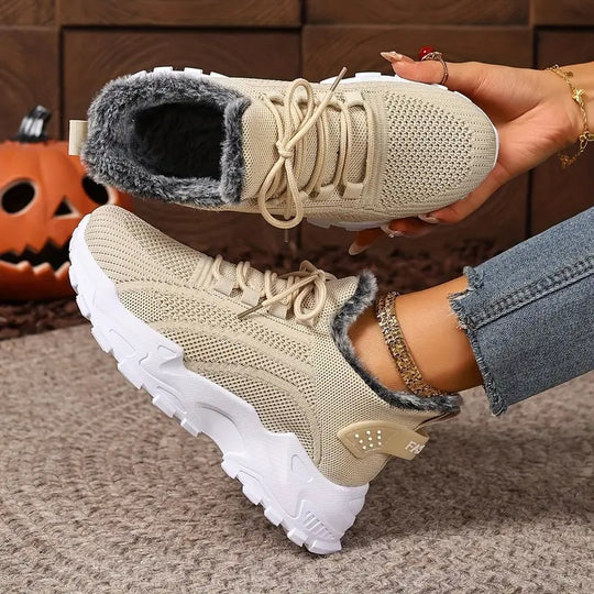 Damen Sportliche Sneaker mit kuscheligem Innenfutter R&B