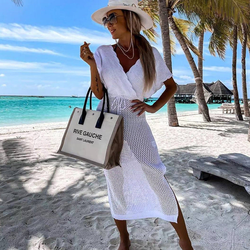 Damen strandfreundliches Netzkleid R&B