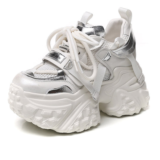Damen Chunky Sneakers mit reflektierenden Akzenten und verstärktem Dämpfungssystem R&B