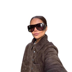 Damen Modische Wildlederjacke mit praktischen Klappentaschen R&B