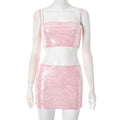 Damen Glitzerndes Zwei-teiligen Abendkleid-Set R&B
