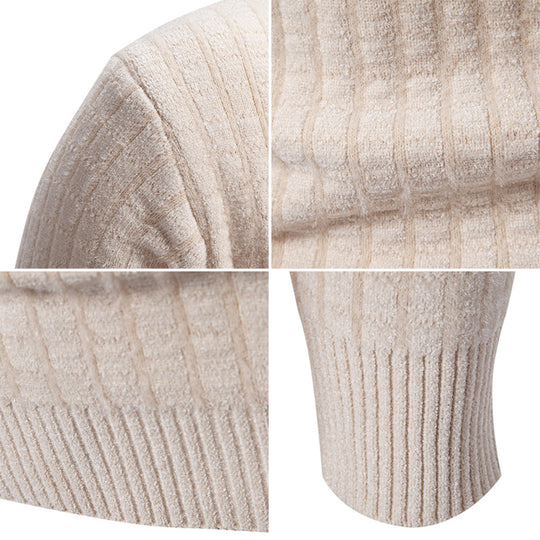 Herren Feinstrickpullover mit strukturiertem Design R&B
