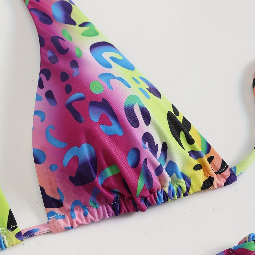 Damen Triangel-Bikini mit verspielten Schleifen R&B