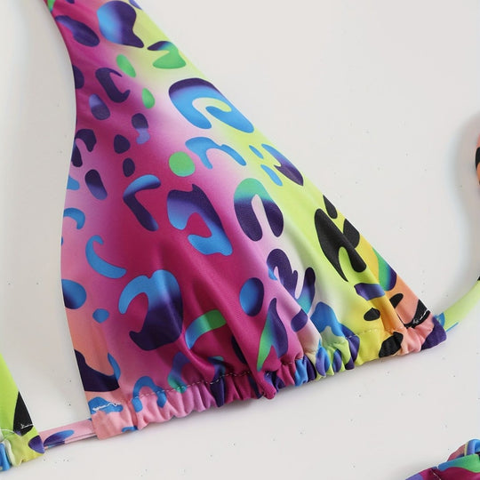 Damen Triangel-Bikini mit verspielten Schleifen R&B