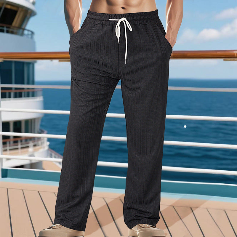 Damen Leichte Freizeithosen mit verstellbarem Bund und seitlichen Eingrifftaschen R&B